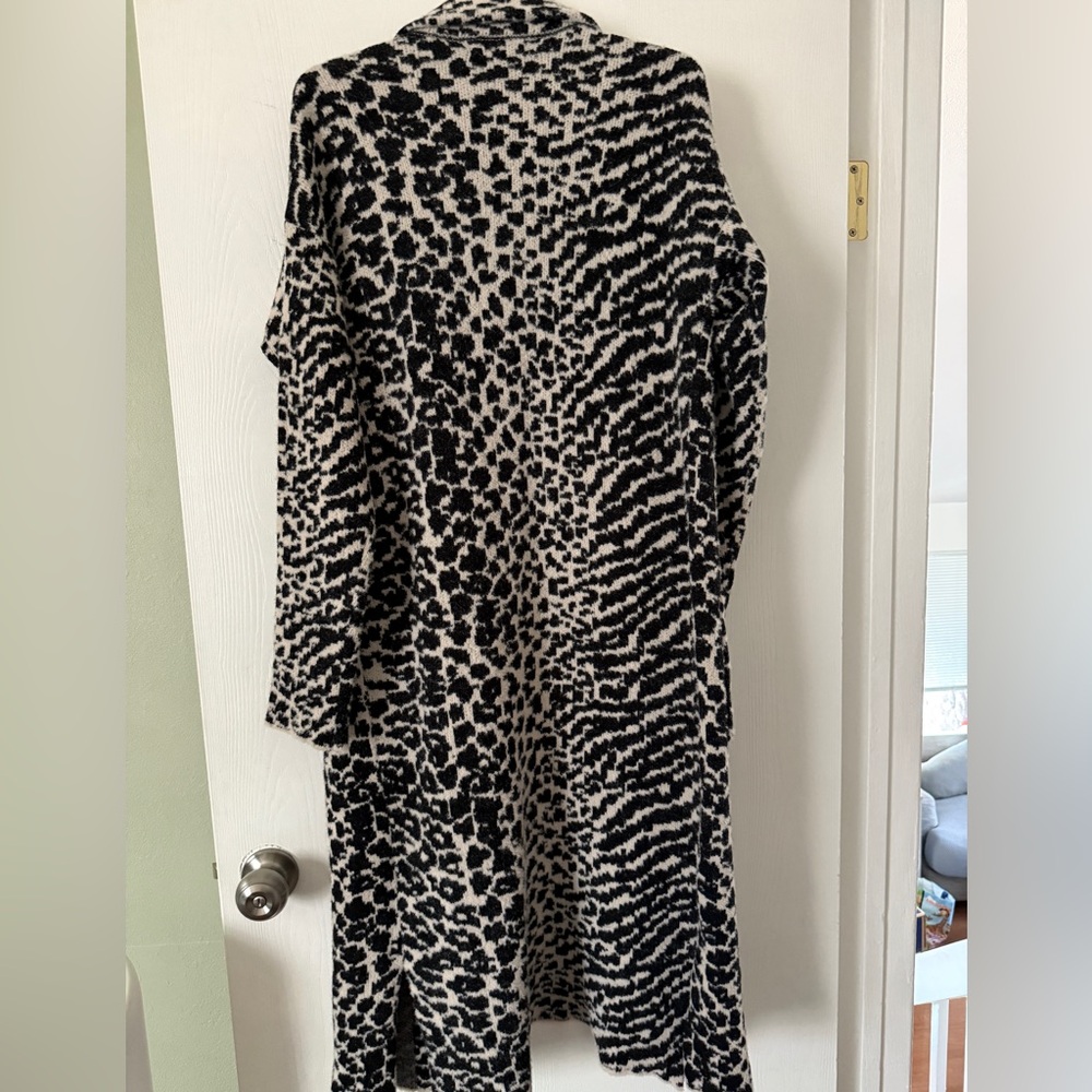 Animal print long knit jacket - Picture 5 of 5